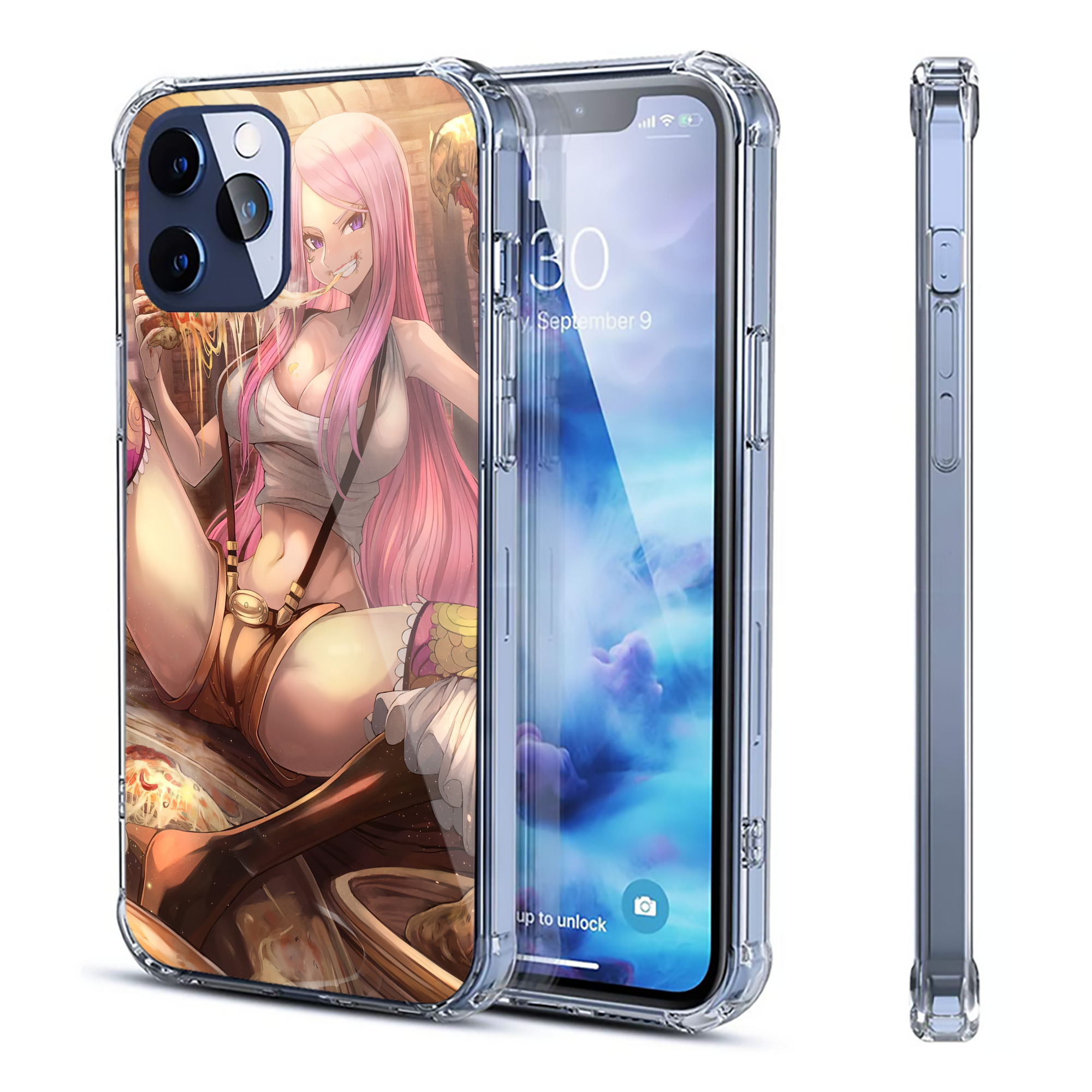 （画像用） ワンピース ONE PIECE 【iPhone 12シリーズ対応】透明スマホケース（クリアソフトケース）